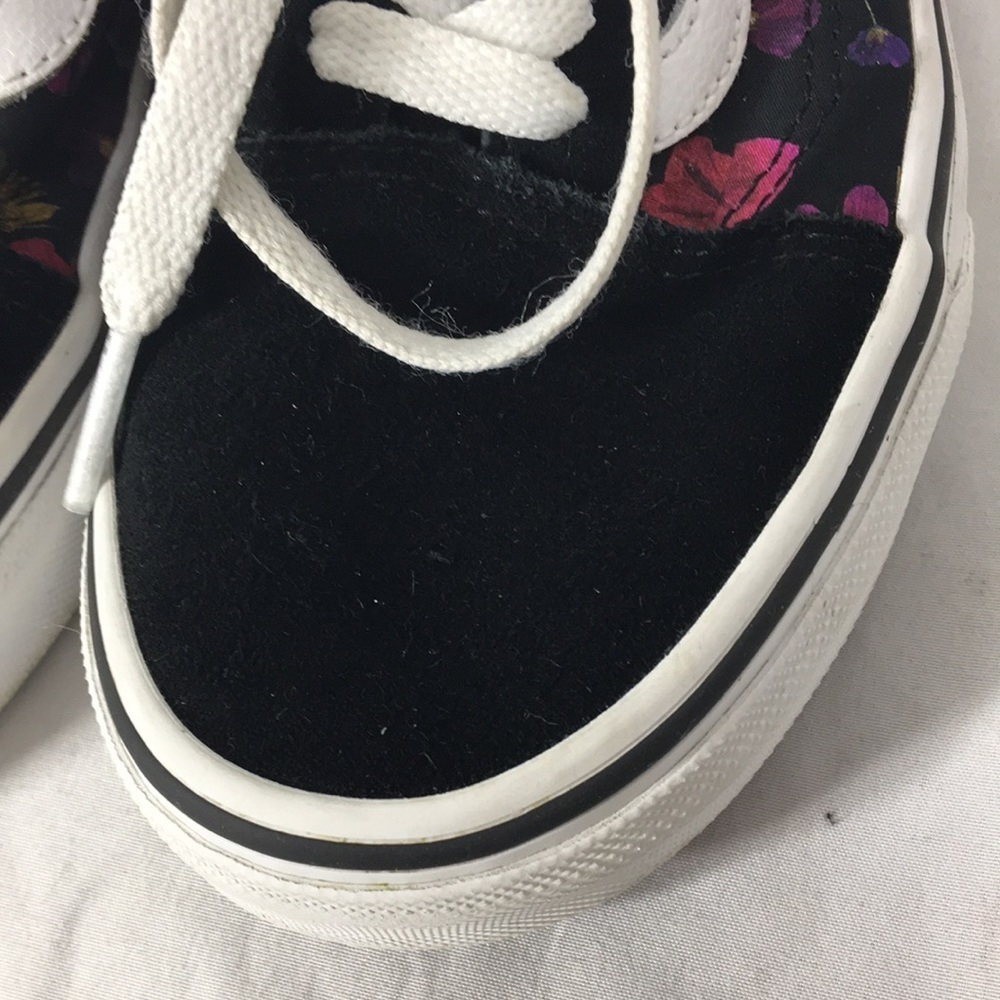 Vans Women’s Old Skool Black Floral Skate Sneakers Size 5.5 GREAT Condition - Picture 5 of 15
